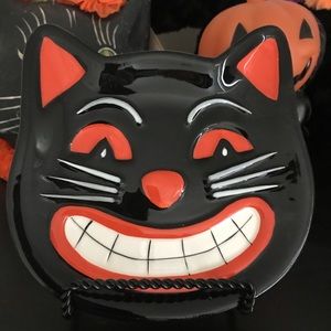 Black Cat Ceramic Plate 🎃🐈‍⬛